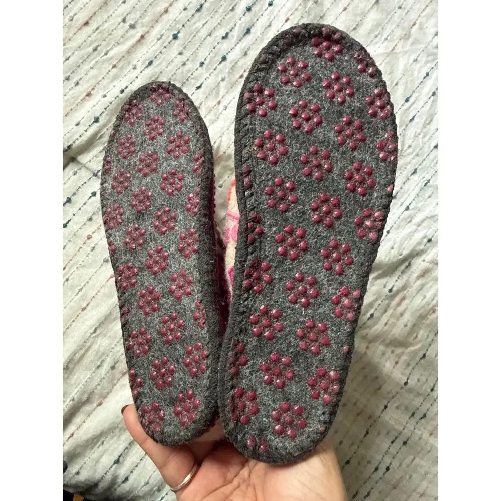 NEW Garnet Hill Kids Llama Wool Slipper Boots Size 1